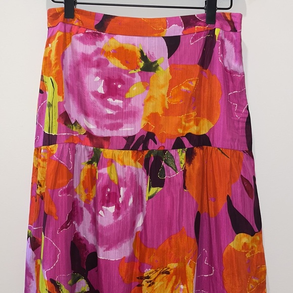 Trina Turk Floral Maxi Skirt-size 0 - Picture 6 of 11